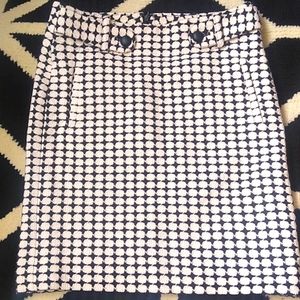 Banana republic geometric patterned skirt